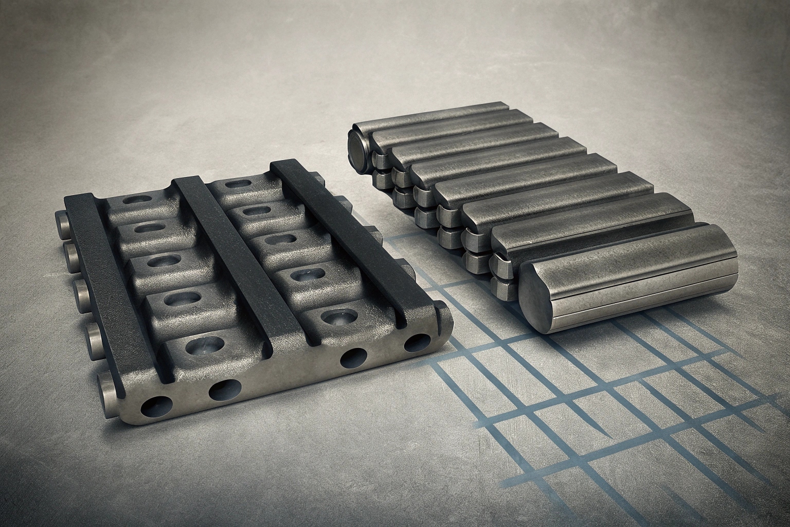 Track shoe and assembly components