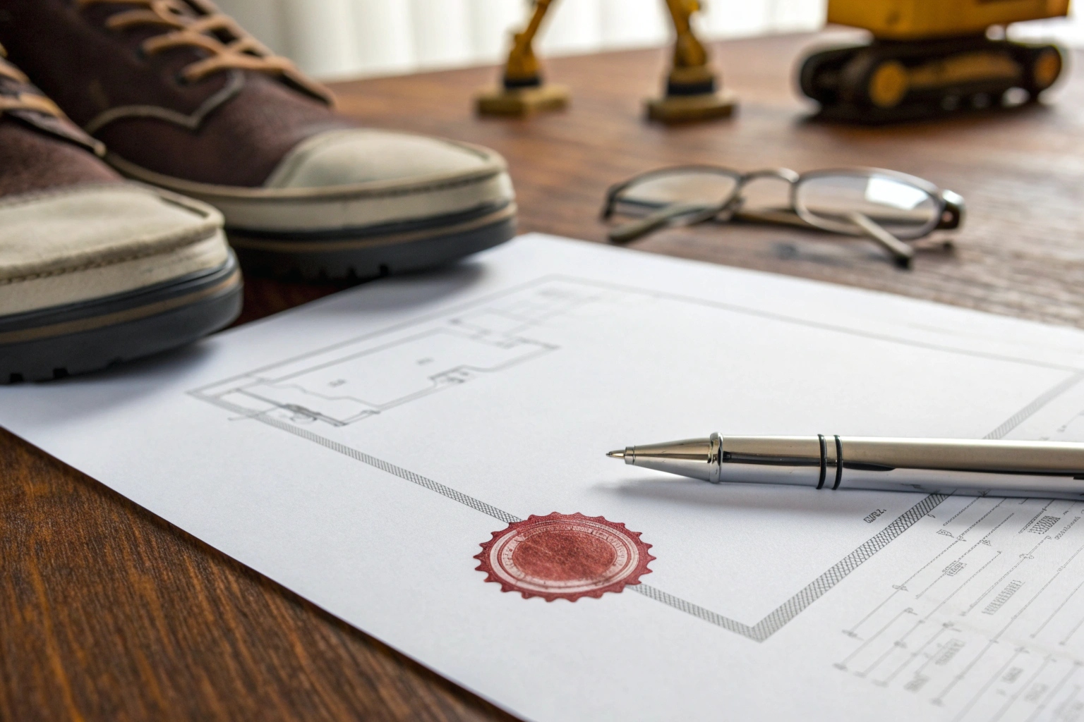 Stack of export documents including COO