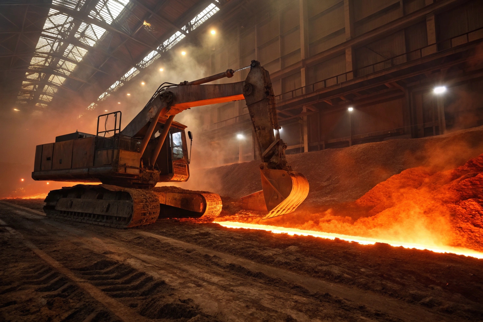 High temperature excavator tracks