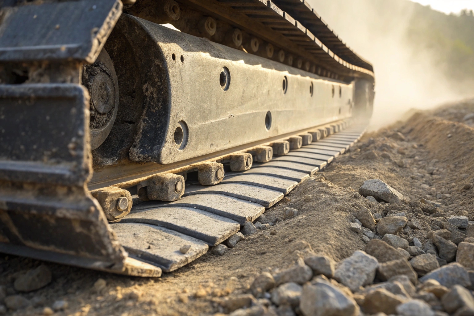 Normal wear patterns on track shoes