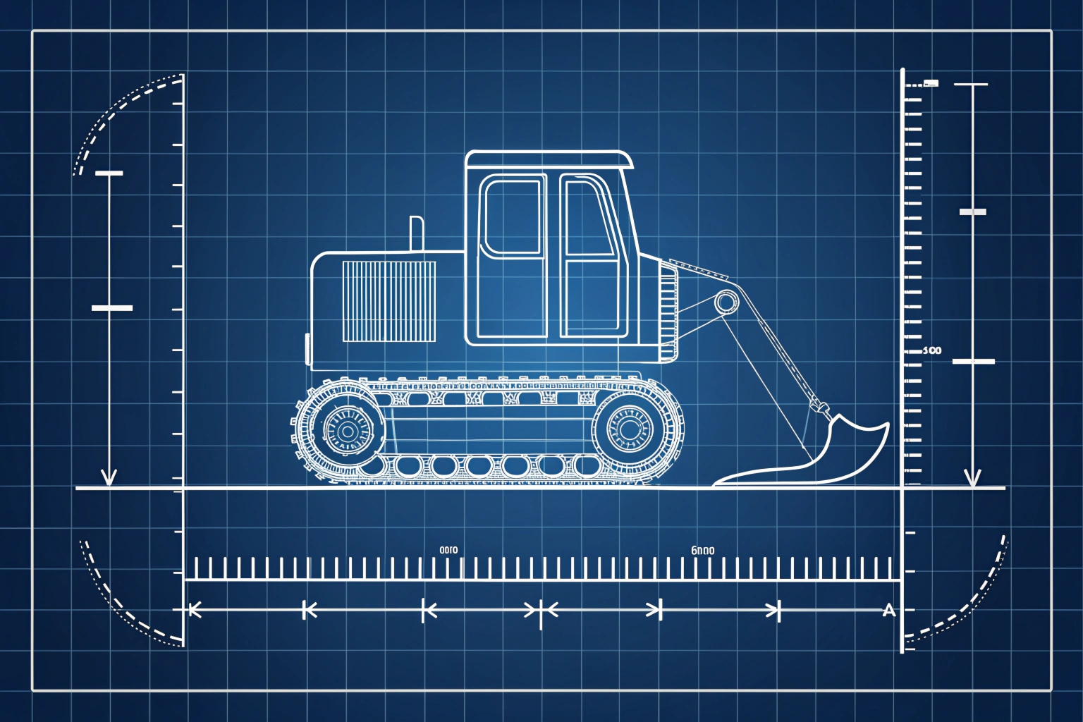 Diagram showing track contact area calculation