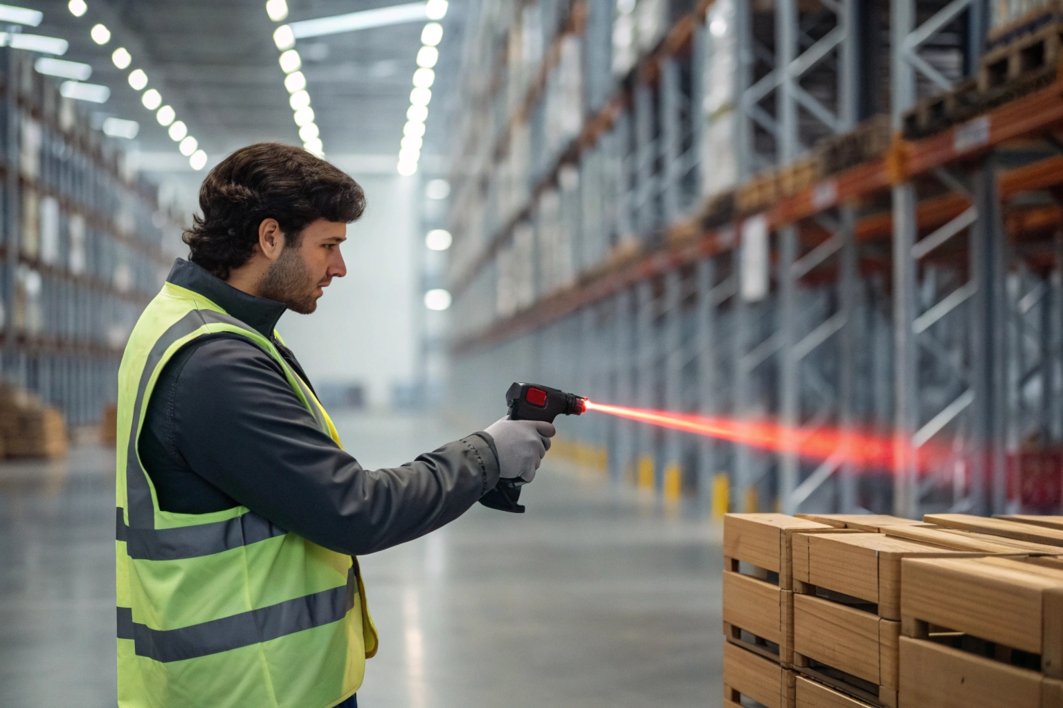 label with barcode and part number