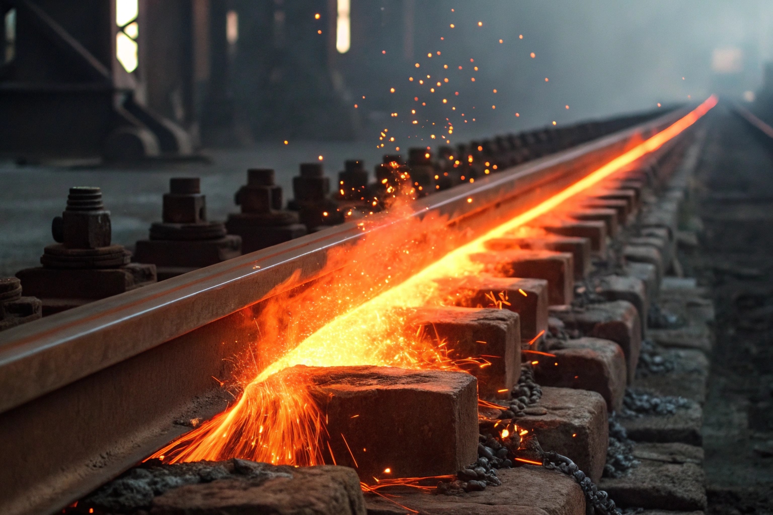 Quality control check on track shoes