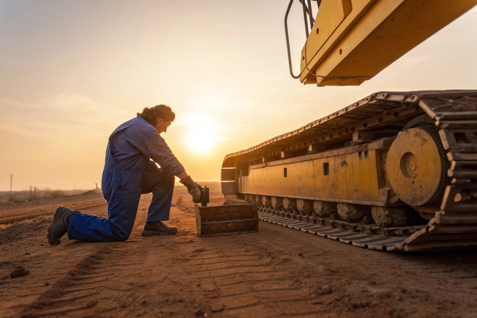 Mechanic comparing specific torque chart to machine model