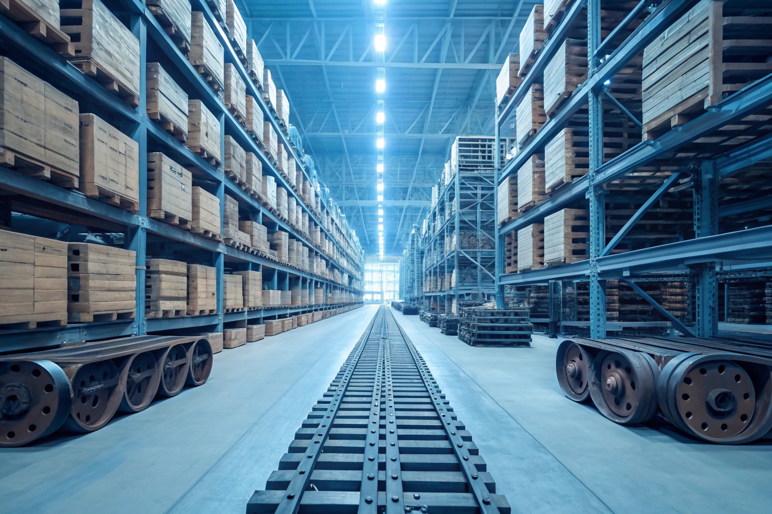 Warehouse with popular track shoe models