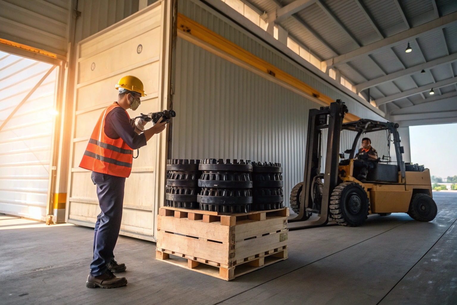 Export Packaging and Barcode Scanning