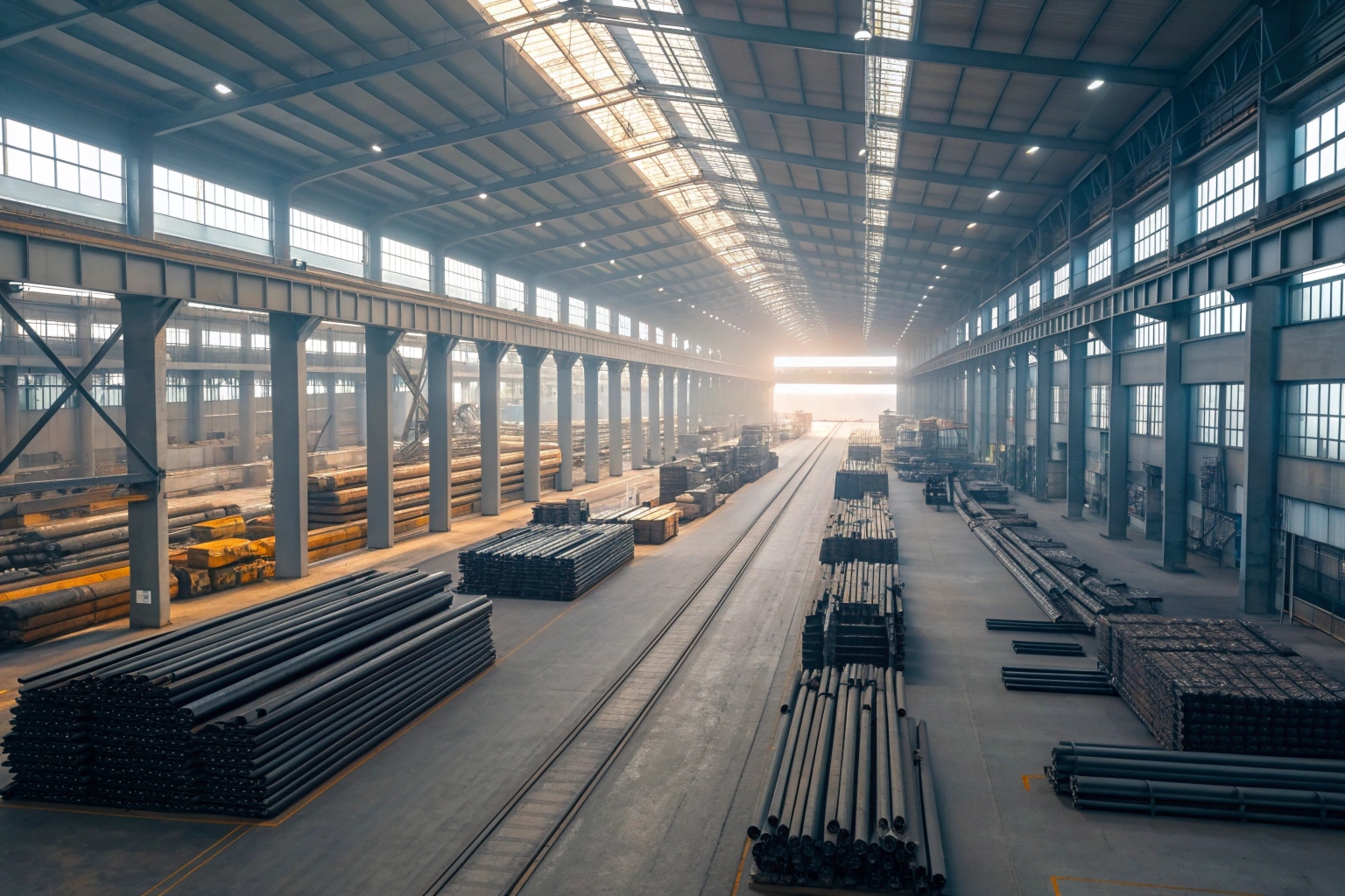 Live production line and steel inventory