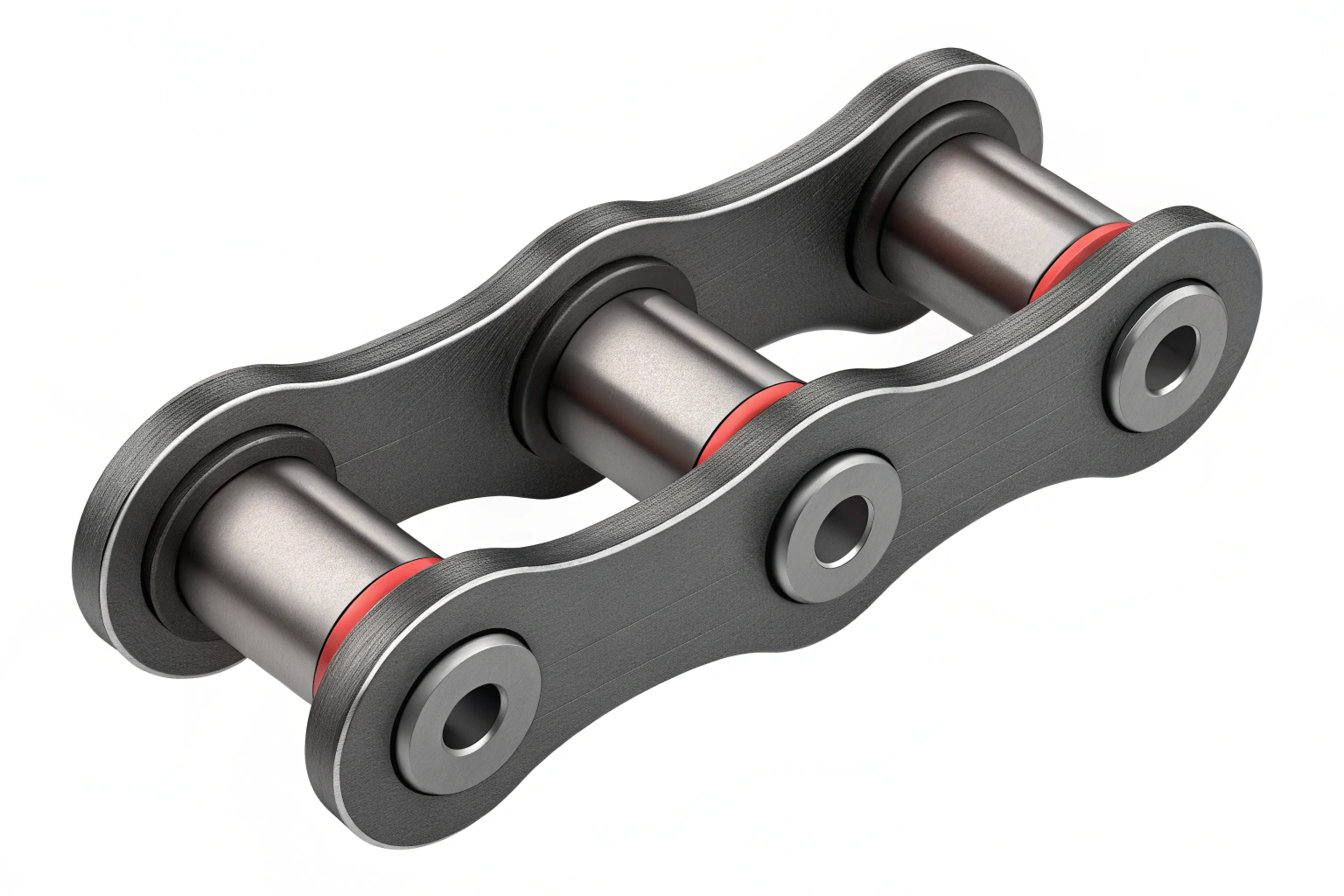 close up of worn track pin and bushing