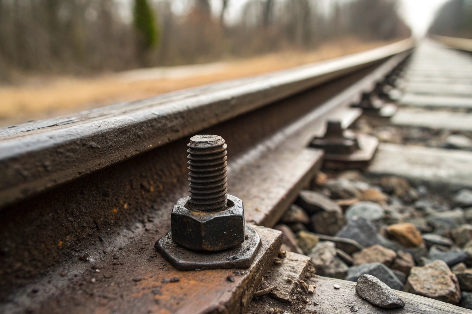 Corroded track bolts