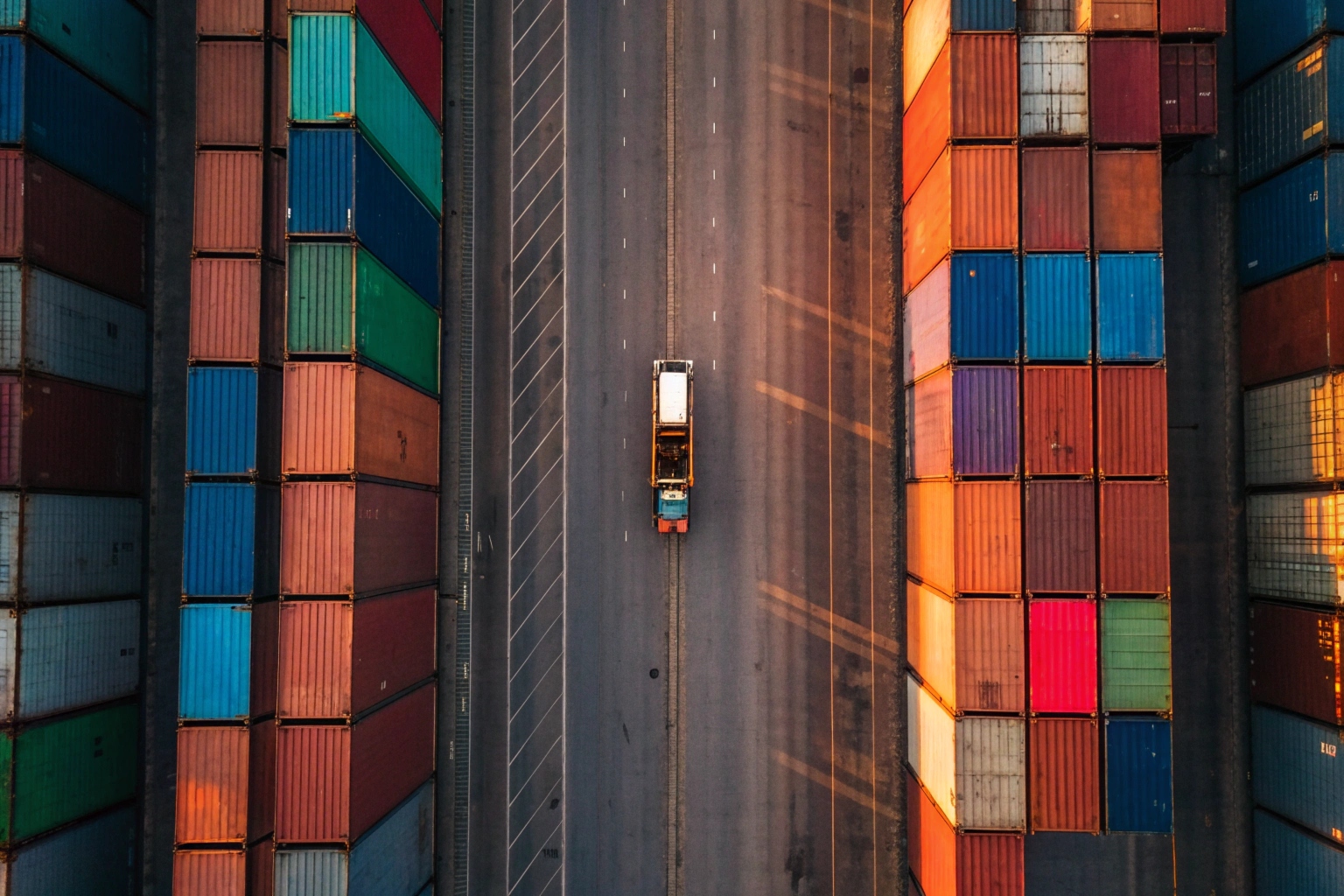 Container port illustrating demurrage risks