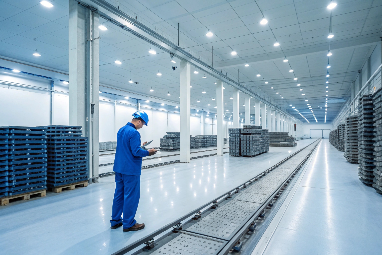 industrial track chain assembly line