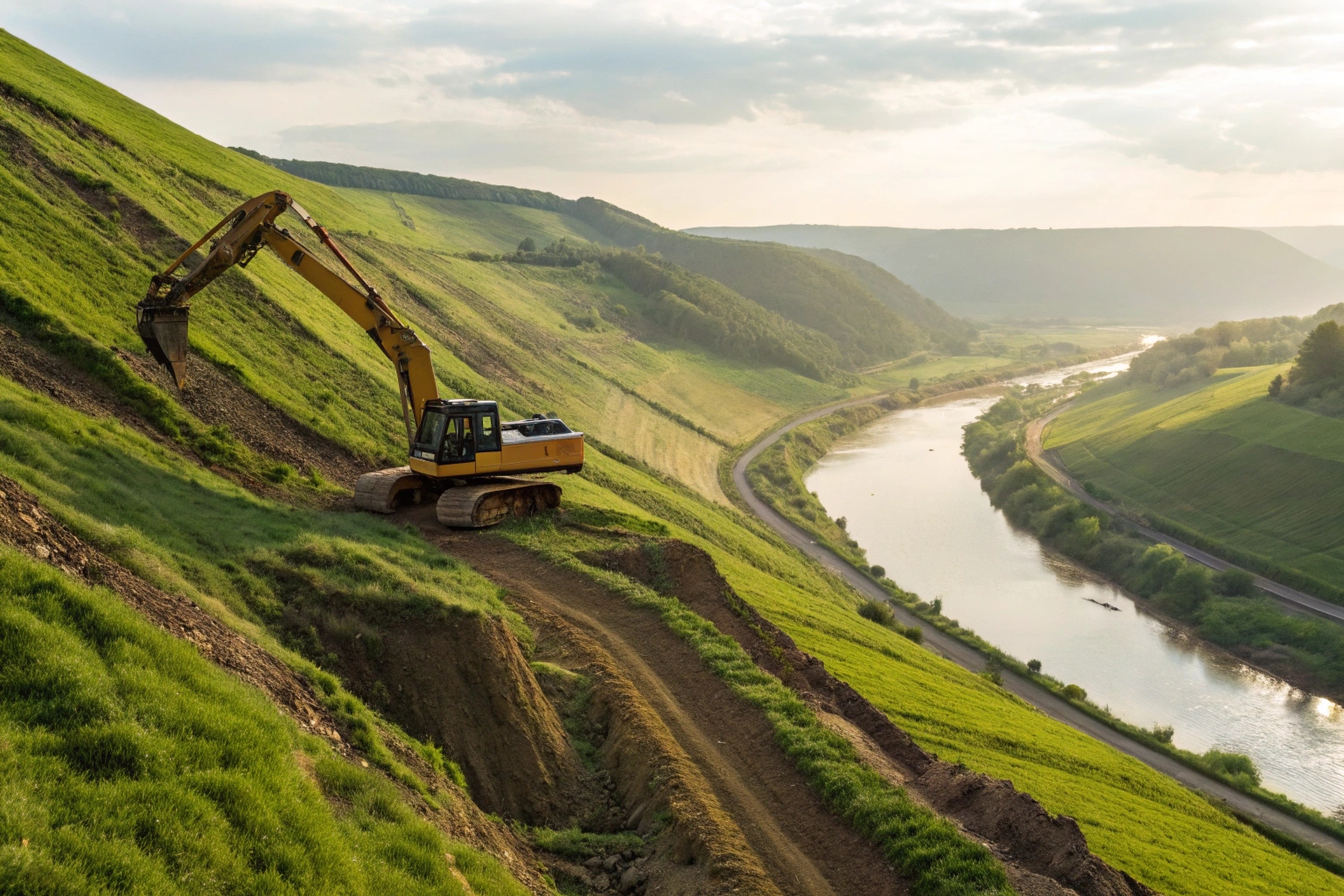 Offset track shoe diagram