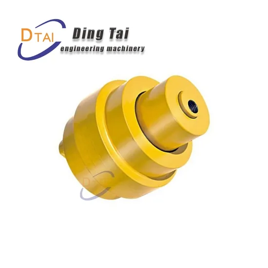 Heavy-duty forged steel upper roller for excavators and bulldozers, featuring sealed bearings and wear-resistant design for mining and construction